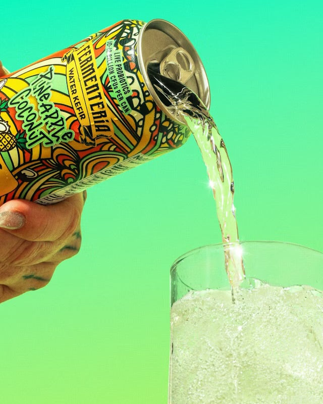 Probiotic Water Kefir - Pineapple Coconut (4 Pack)